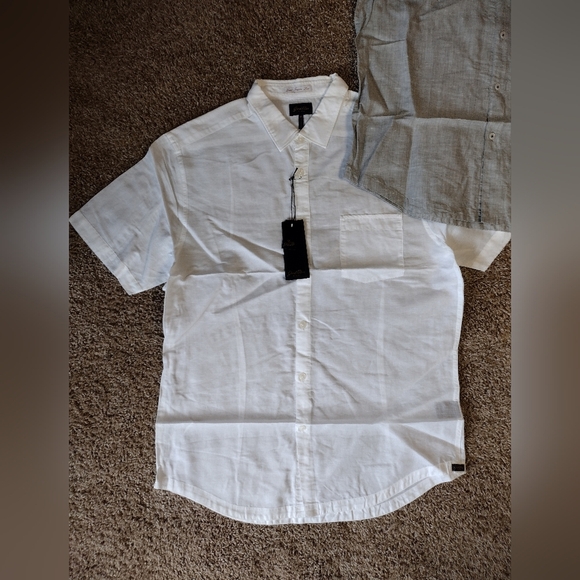 Good Man Brand White and Gray Button-Up Short Sleeve Shirts Duo NWT - Picture 5 of 10